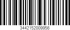 Código de barras (EAN, GTIN, SKU, ISBN): '3442152009956'