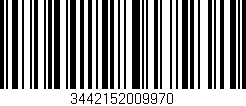 Código de barras (EAN, GTIN, SKU, ISBN): '3442152009970'