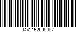 Código de barras (EAN, GTIN, SKU, ISBN): '3442152009987'