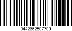 Código de barras (EAN, GTIN, SKU, ISBN): '3442662587708'