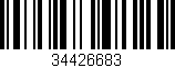 Código de barras (EAN, GTIN, SKU, ISBN): '34426683'