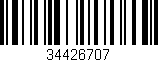 Código de barras (EAN, GTIN, SKU, ISBN): '34426707'