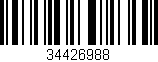 Código de barras (EAN, GTIN, SKU, ISBN): '34426988'