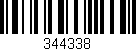 Código de barras (EAN, GTIN, SKU, ISBN): '344338'