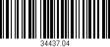 Código de barras (EAN, GTIN, SKU, ISBN): '34437.04'