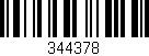 Código de barras (EAN, GTIN, SKU, ISBN): '344378'