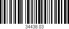 Código de barras (EAN, GTIN, SKU, ISBN): '34438.03'