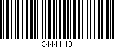 Código de barras (EAN, GTIN, SKU, ISBN): '34441.10'
