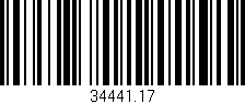 Código de barras (EAN, GTIN, SKU, ISBN): '34441.17'