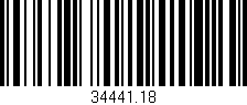 Código de barras (EAN, GTIN, SKU, ISBN): '34441.18'