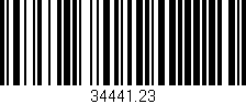 Código de barras (EAN, GTIN, SKU, ISBN): '34441.23'