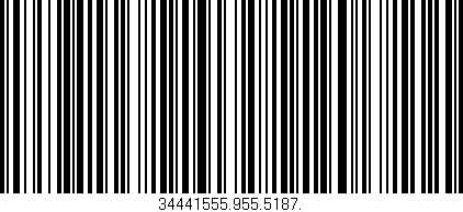 Código de barras (EAN, GTIN, SKU, ISBN): '34441555.955.5187.'