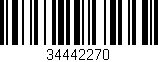 Código de barras (EAN, GTIN, SKU, ISBN): '34442270'