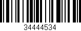 Código de barras (EAN, GTIN, SKU, ISBN): '34444534'