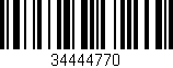 Código de barras (EAN, GTIN, SKU, ISBN): '34444770'