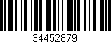 Código de barras (EAN, GTIN, SKU, ISBN): '34452879'