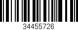 Código de barras (EAN, GTIN, SKU, ISBN): '34455726'