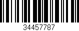Código de barras (EAN, GTIN, SKU, ISBN): '34457787'