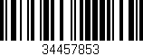 Código de barras (EAN, GTIN, SKU, ISBN): '34457853'