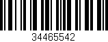 Código de barras (EAN, GTIN, SKU, ISBN): '34465542'