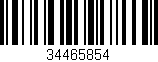 Código de barras (EAN, GTIN, SKU, ISBN): '34465854'
