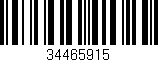 Código de barras (EAN, GTIN, SKU, ISBN): '34465915'
