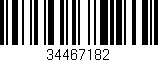 Código de barras (EAN, GTIN, SKU, ISBN): '34467182'