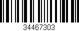 Código de barras (EAN, GTIN, SKU, ISBN): '34467303'