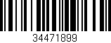Código de barras (EAN, GTIN, SKU, ISBN): '34471899'