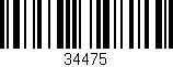 Código de barras (EAN, GTIN, SKU, ISBN): '34475'
