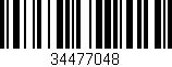 Código de barras (EAN, GTIN, SKU, ISBN): '34477048'