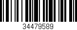Código de barras (EAN, GTIN, SKU, ISBN): '34479589'