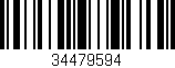 Código de barras (EAN, GTIN, SKU, ISBN): '34479594'