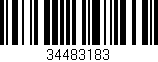 Código de barras (EAN, GTIN, SKU, ISBN): '34483183'