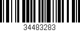 Código de barras (EAN, GTIN, SKU, ISBN): '34483283'