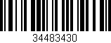 Código de barras (EAN, GTIN, SKU, ISBN): '34483430'