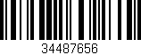 Código de barras (EAN, GTIN, SKU, ISBN): '34487656'