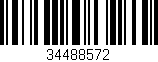 Código de barras (EAN, GTIN, SKU, ISBN): '34488572'