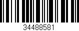 Código de barras (EAN, GTIN, SKU, ISBN): '34488581'