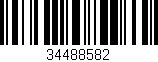 Código de barras (EAN, GTIN, SKU, ISBN): '34488582'