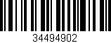 Código de barras (EAN, GTIN, SKU, ISBN): '34494902'