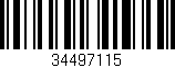 Código de barras (EAN, GTIN, SKU, ISBN): '34497115'