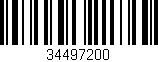 Código de barras (EAN, GTIN, SKU, ISBN): '34497200'