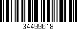 Código de barras (EAN, GTIN, SKU, ISBN): '34499618'