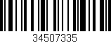Código de barras (EAN, GTIN, SKU, ISBN): '34507335'