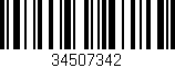 Código de barras (EAN, GTIN, SKU, ISBN): '34507342'