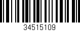 Código de barras (EAN, GTIN, SKU, ISBN): '34515109'