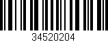 Código de barras (EAN, GTIN, SKU, ISBN): '34520204'