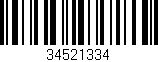 Código de barras (EAN, GTIN, SKU, ISBN): '34521334'