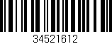 Código de barras (EAN, GTIN, SKU, ISBN): '34521612'